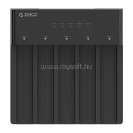 ORICO HDD/SSD Dokkoló - 6558US3-C-EU /125/ (5x 2,5"/3,5" HDD/SSD -> USB-B, Max.: 10TB, fekete) ORICO-6558US3-C-EU-BK small
