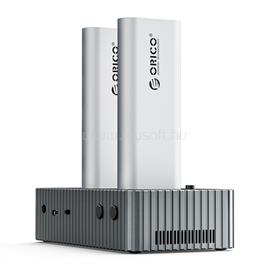 ORICO IT28N-C-EU M.2 SSD dokkoló (2xM.2 NVMe -> USB-A/C, Max.: 8 TB, Klón funkció, Max.: 40Gbps, szürke) ORICO-IT28N-C-EU-GY-BP small
