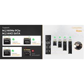 ORICO Külső M.2 ház - IDPWM2-G2A-GY (USB-C 3.2 Gen2 -> M.2 NVMe, Max.: 8TB, 10 Gbps) IDSONIX-IDPWM2-G2A-GY-BP small