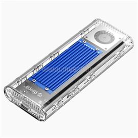 ORICO Külső M.2 ház - ORICO-TCM2-U4-BL-BP (USB-C 4 -> M.2 NVMe, Max.: 8TB, 40 Gbps, kék) ORICO-TCM2-U4-BL-BP small