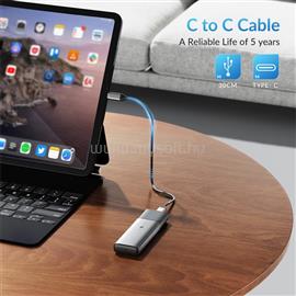 ORICO Külső M.2 ház - STPWDM2-G2-GY (USB-A/C -> M.2 NVMe, Max.: 8TB, 10 Gbps) STMS-STPWDM2-G2-GY-BP small