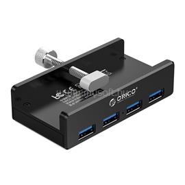 ORICO MH4PU-BK USB3.0 Hub (4 port, Bemenet: USB-A, Kimenet: 4xUSB-A, rögzíthető, fekete) ORICO-MH4PU-BK-BP small