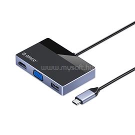 ORICO ORICO-DM-7TS-BK-BP 7in1 Type-C USB3.0/HDMI/VGA/PD100W/TF/SD/3.5mm dokkoló ORICO-DM-7TS-BK-BP small