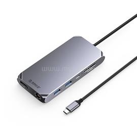 ORICO ORICO-XCR-X33-GY-BP 12in1 Type-C USB3.0 x2/USB2.0/USB3.0 type C/HDMI2.0/DP1.4/PD100W/TF/SD/RJ45/3.5mm dokkoló ORICO-XCR-X33-GY-BP small