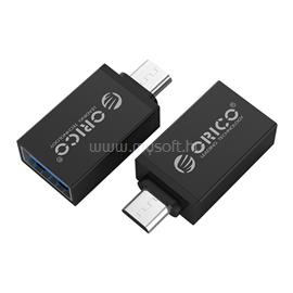 ORICO OTG adapter - CBT-UM01-B (USB-A 3.0 to MicroUSB, fekete) ORICO-CBT-UM01-BK-BP small