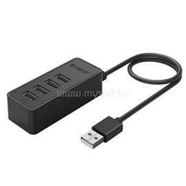 ORICO USB2.0 Hub - W5P-U2-030-BK/75/ (4 port, Bemenet: USB-A, Kimenet: 4xUSB-A, fekete) ORICO-W5P-U2-030-BK-BP small