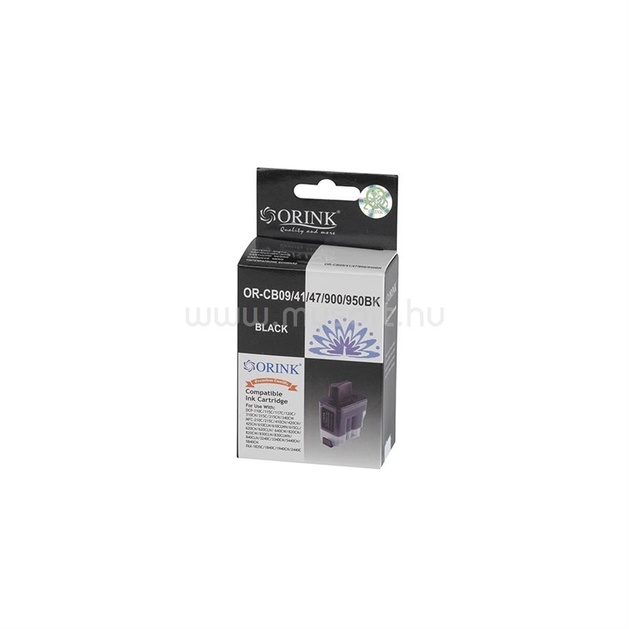 ORINK Utángyártott Brother CB09/CB41/CB47/LC900/LC950 tintapatron black ORINK