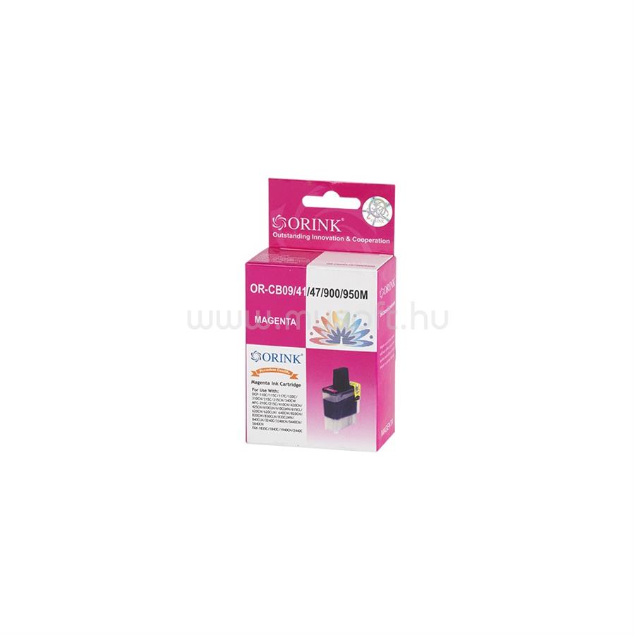 ORINK Utángyártott Brother CB09/CB41/CB47/LC900/LC950 tintapatron magenta ORINK