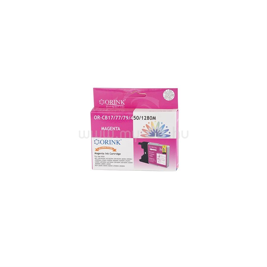 ORINK Utángyártott Brother CB17/77/450/1280XL tintapatron magenta ORINK