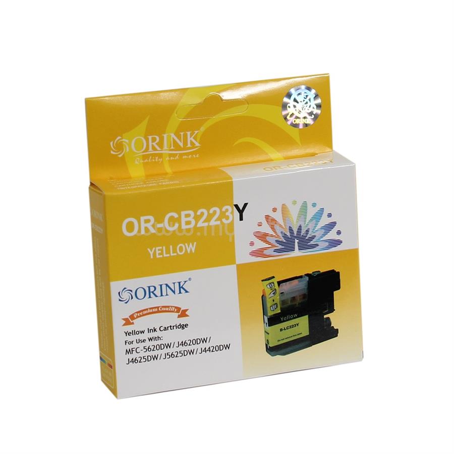 ORINK Utángyártott Brother LC223XL tintapatron yellow ORINK