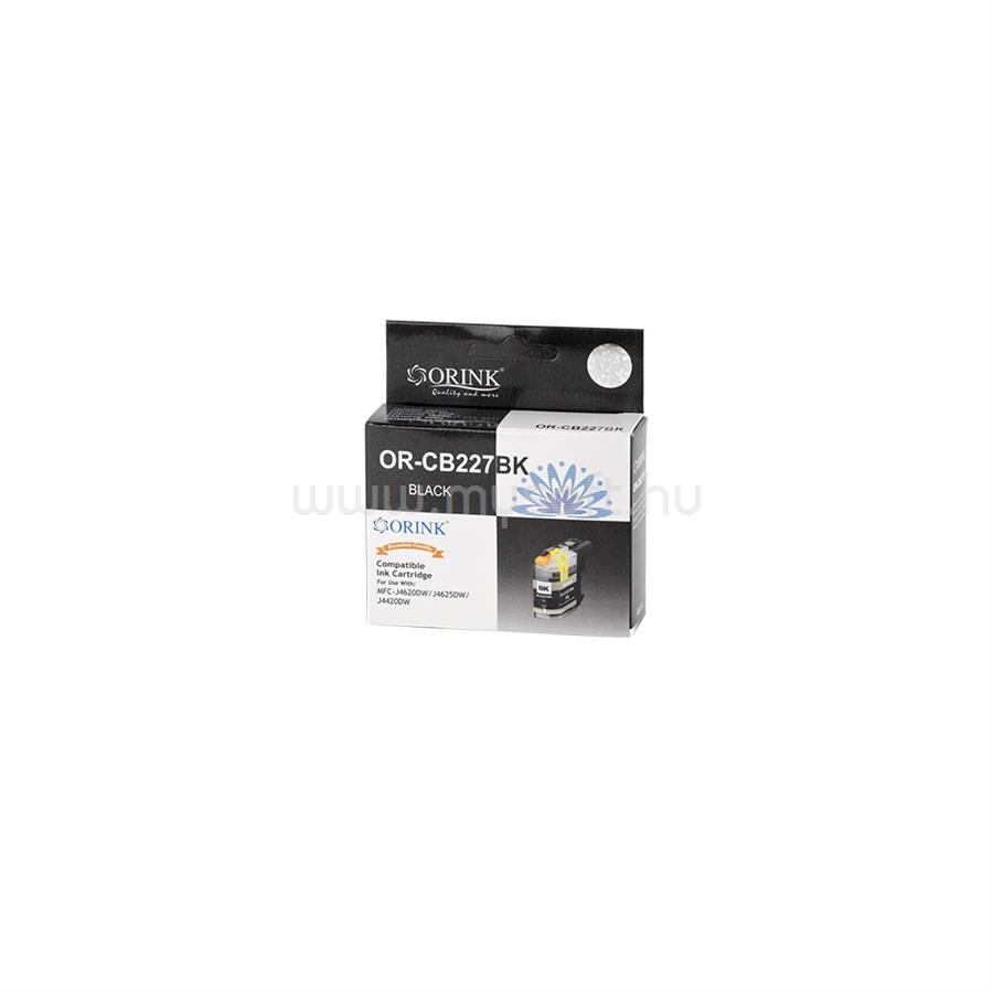 ORINK Utángyártott Brother LC227XL tintapatron black ORINK