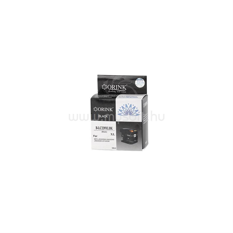 ORINK Utángyártott Brother LC229XL tintapatron black ORINK