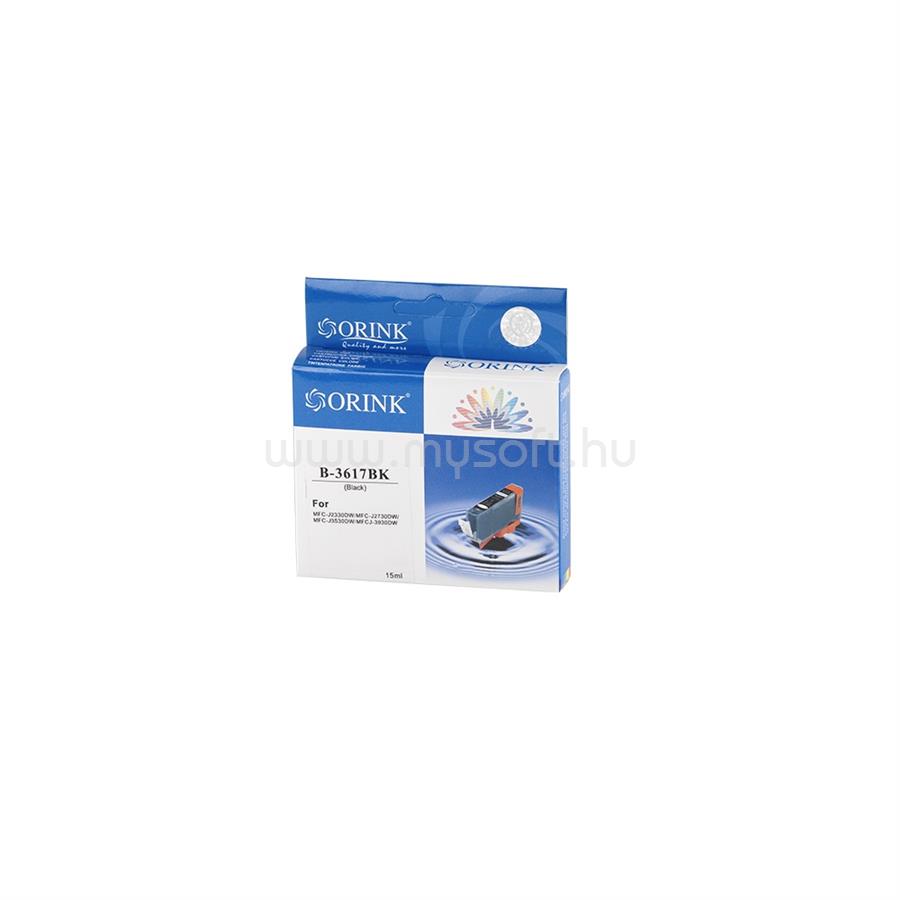 ORINK Utángyártott Brother LC3617 tintapatron black ORINK