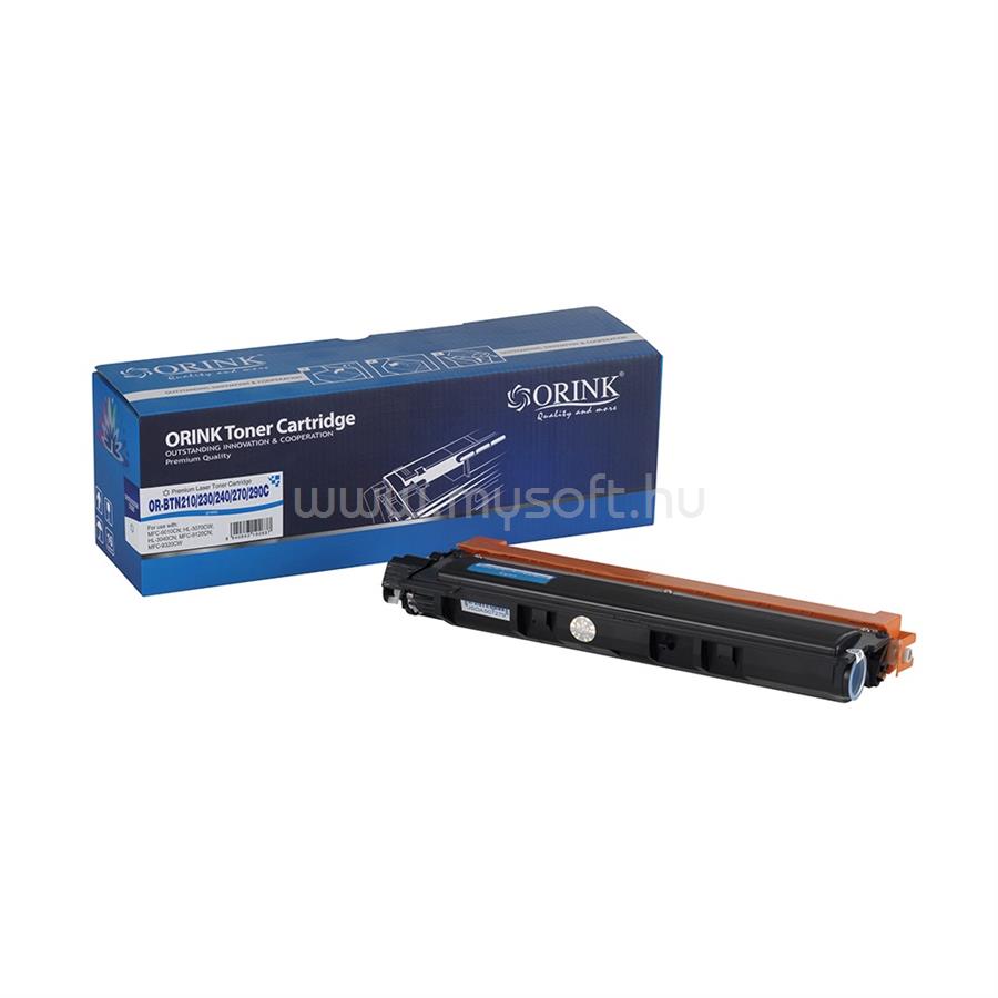 ORINK Utángyártott Brother TN210/TN230/TN240/TN270/TN3040 toner cyan ORINK