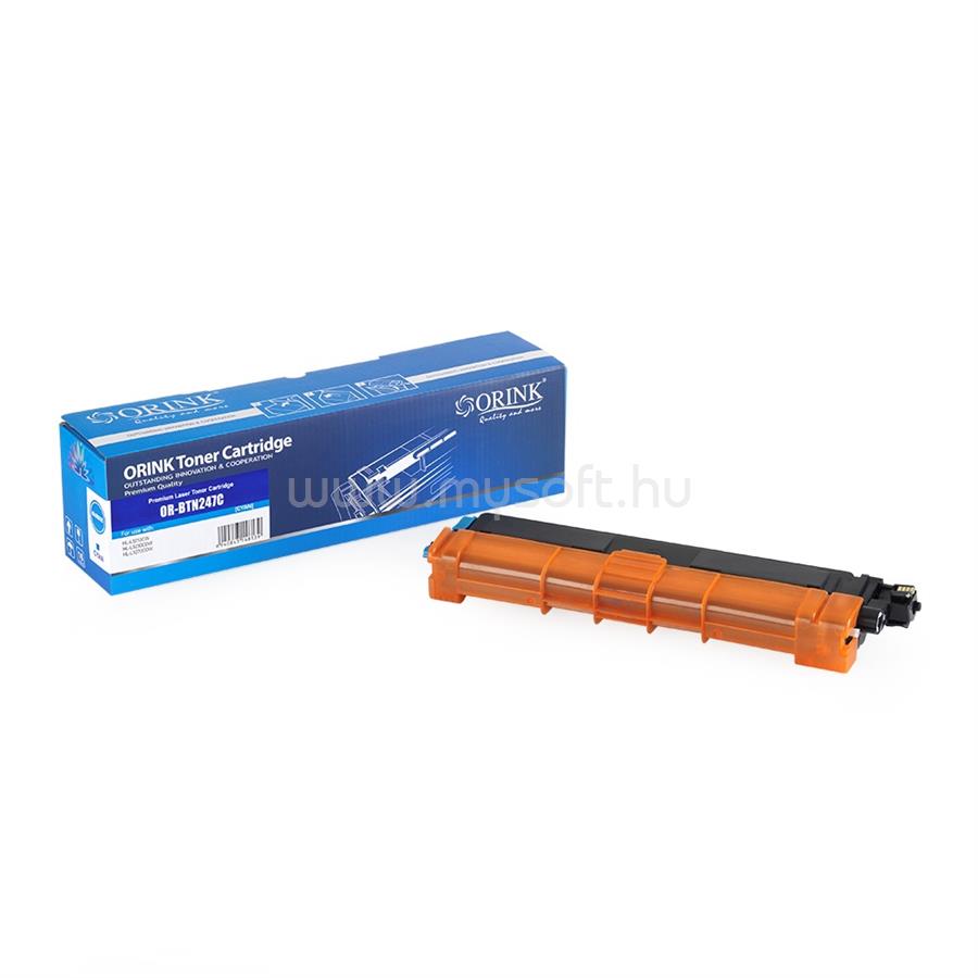ORINK Utángyártott Brother TN247 toner cyan ORINK