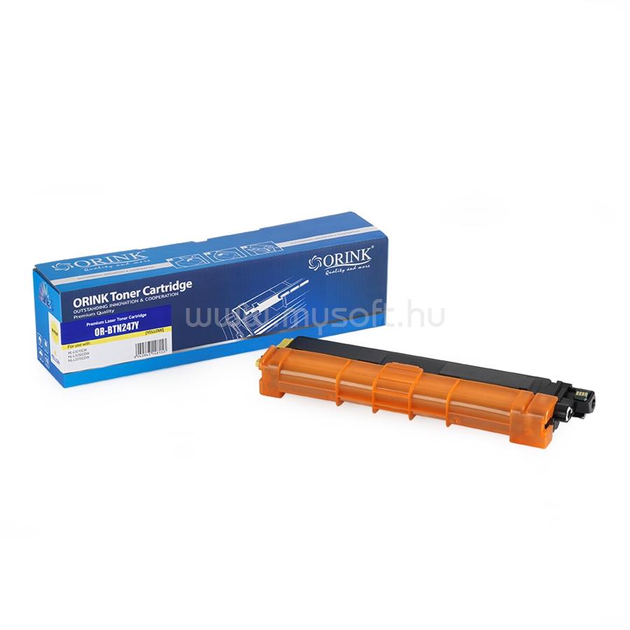 ORINK Utángyártott Brother TN247 toner yellow