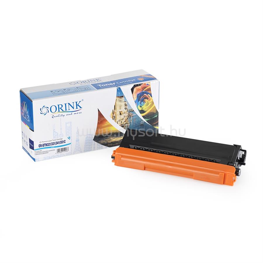 ORINK Utángyártott Brother TN321/TN331/TN341/TN351 toner cyan ORINK