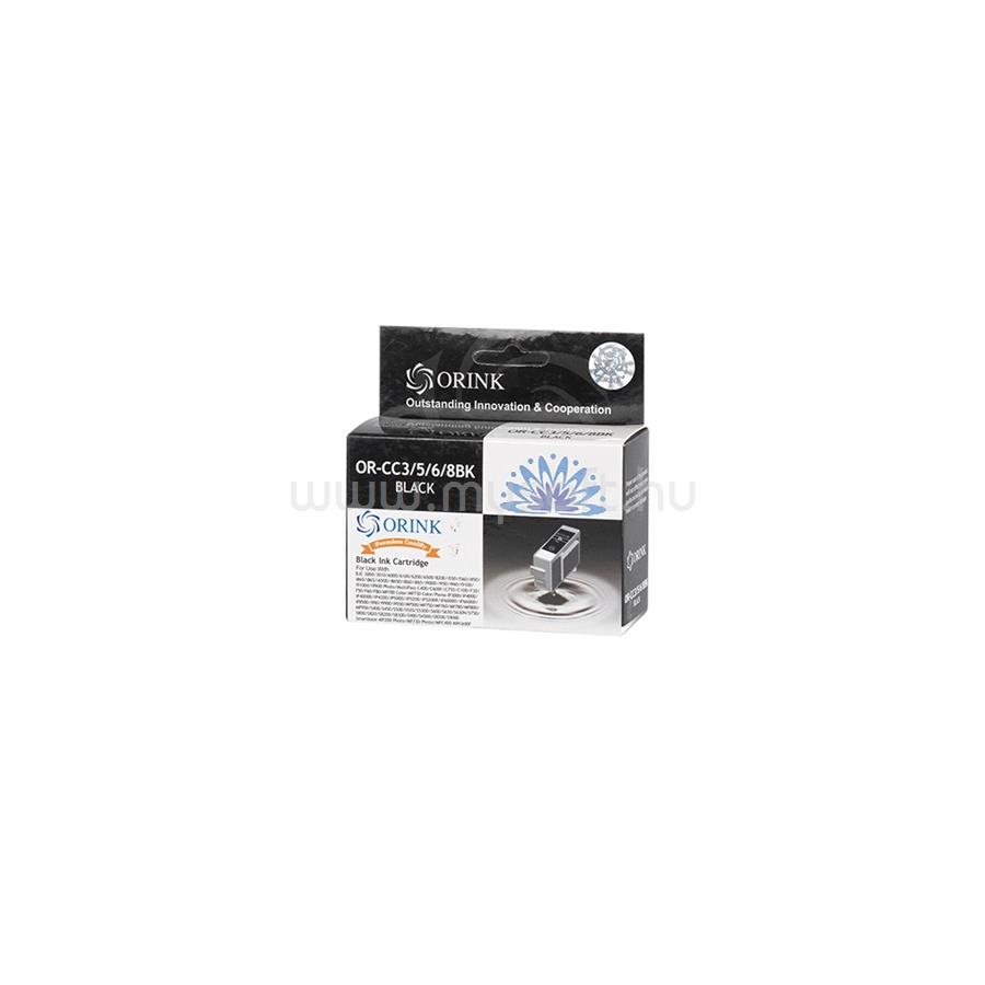 ORINK Utángyártott Canon BCI3/BCI5/BCI6/BCI8 tintapatron black ORINK