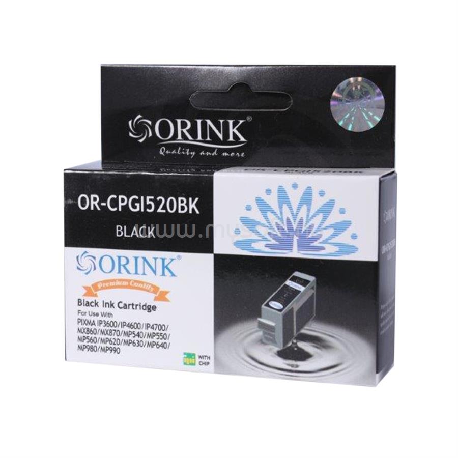 ORINK Utángyártott Canon PGI520 tintapatron ORINK CHIP