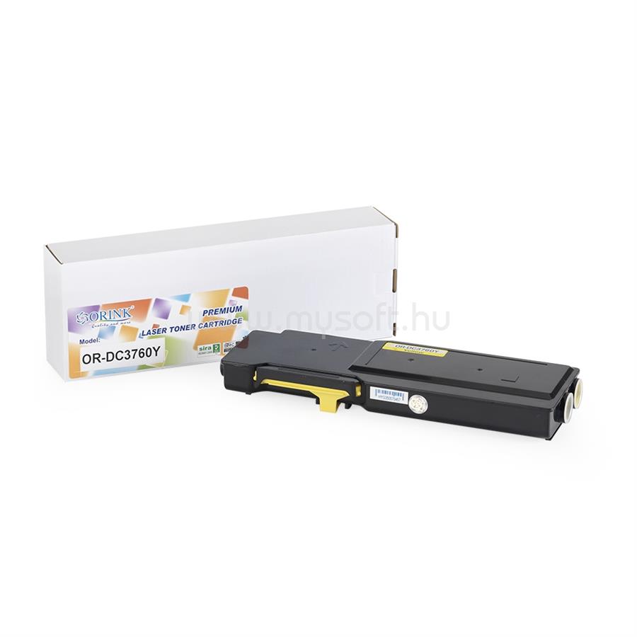 ORINK Utángyártott Dell C3760 toner yellow ORINK