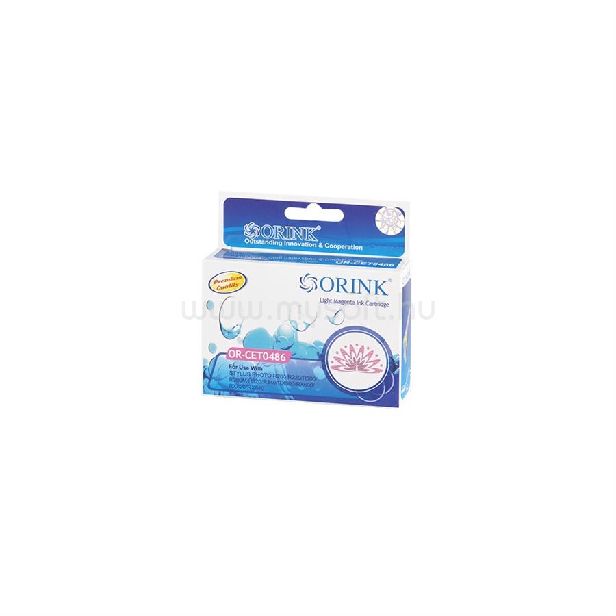 ORINK Utángyártott Epson T0486 tintapatron light magenta ORINK
