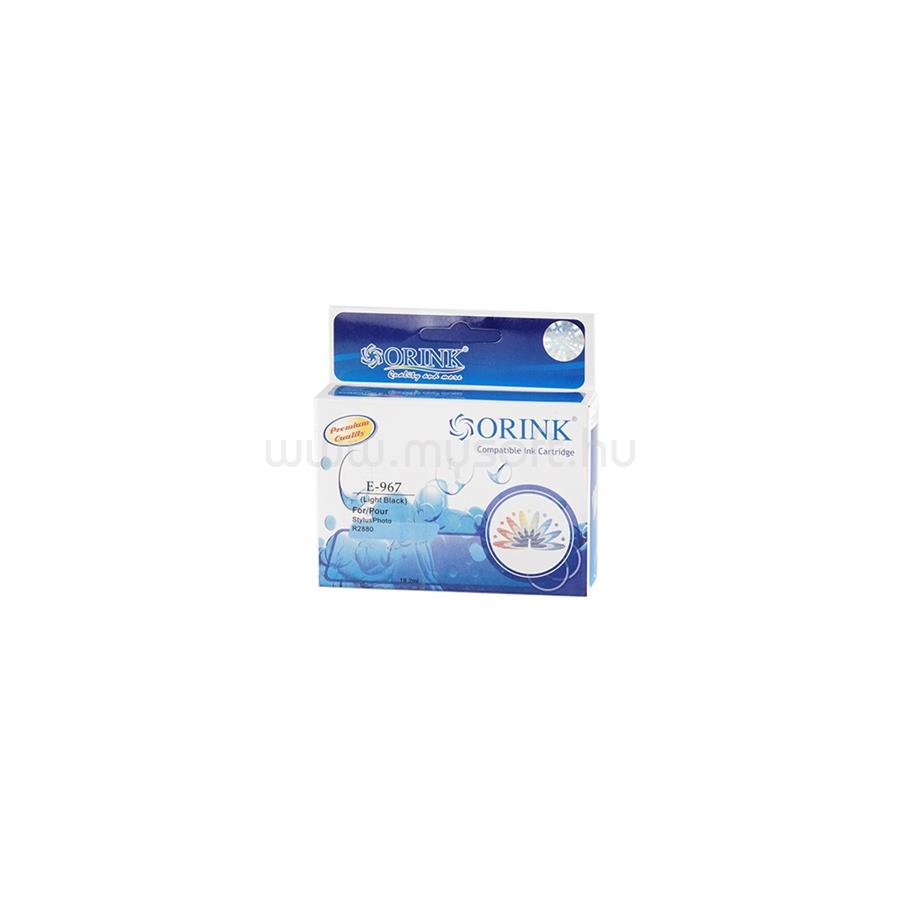 ORINK Utángyártott Epson T0967 tintapatron light black ORINK