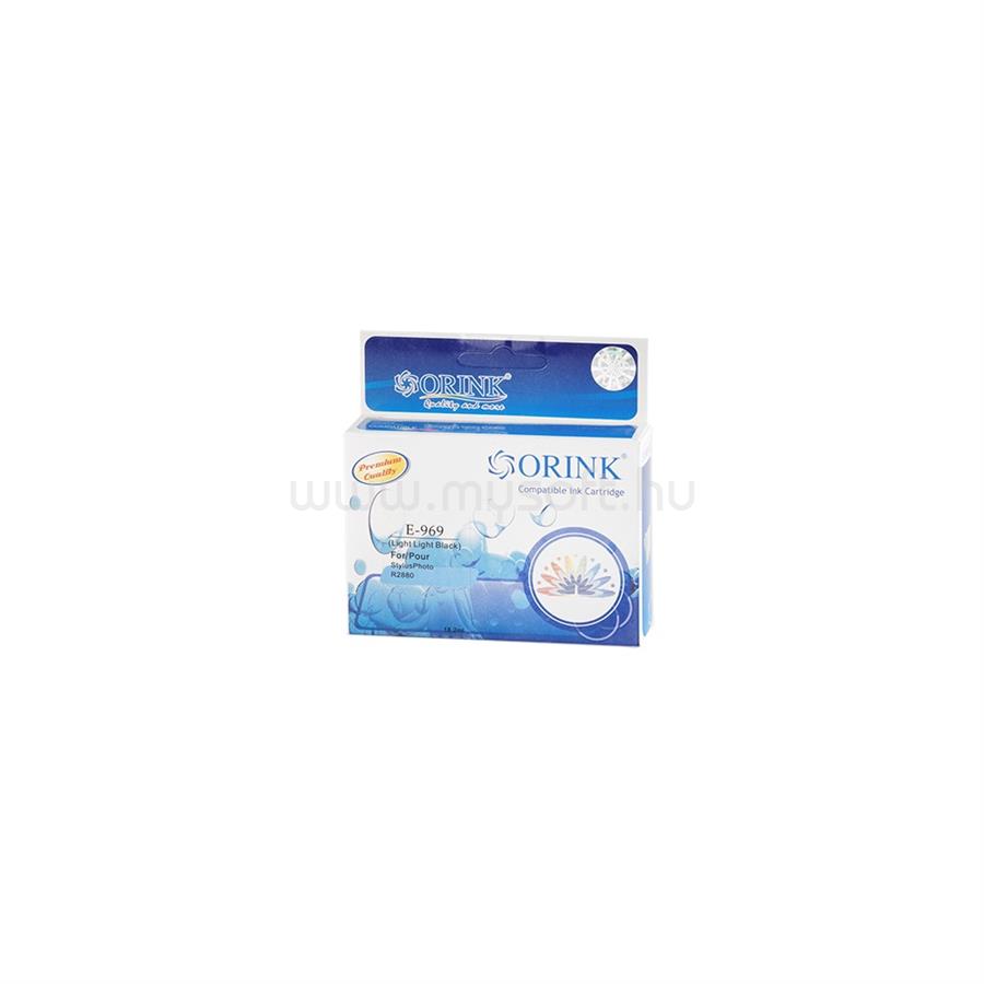 ORINK Utángyártott Epson T0969 tintapatron light black ORINK