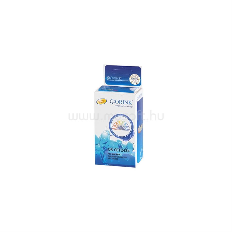 ORINK Utángyártott Epson T2434 tintapatron yellow ORINK