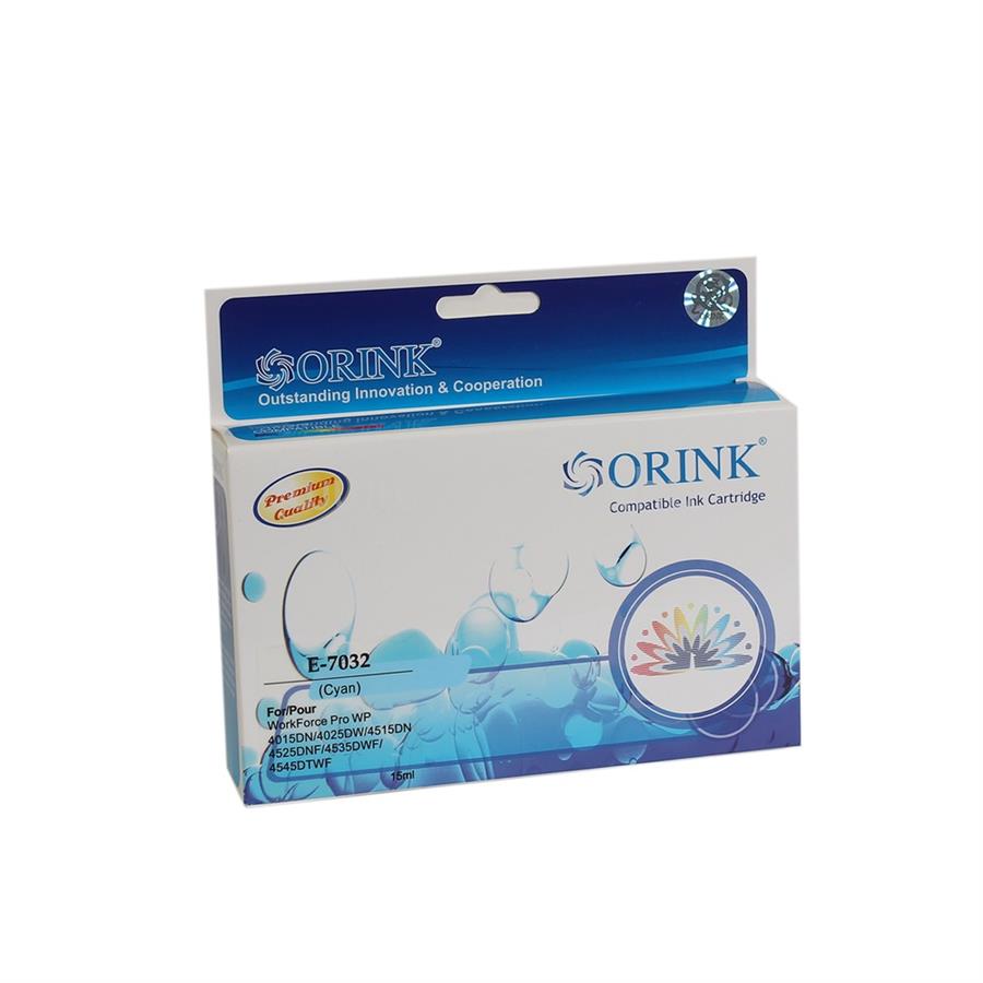 ORINK Utángyártott Epson T7032 tintapatron cyan ORINK
