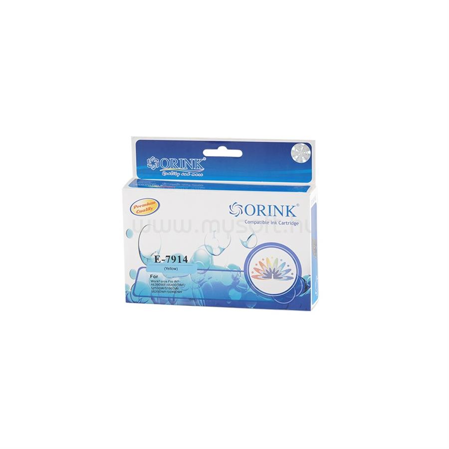 ORINK Utángyártott Epson T7914 tintapatron yellow ORINK