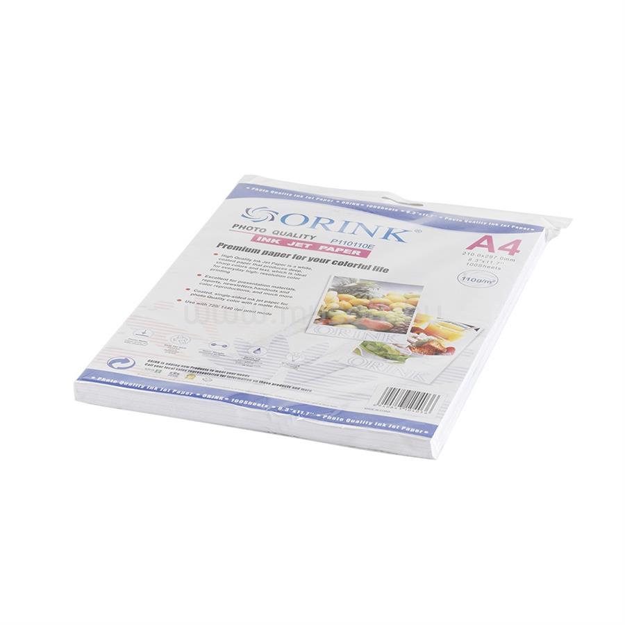 ORINK Fotópapír Pp A4, E 110g. 100lap, matt inkjet