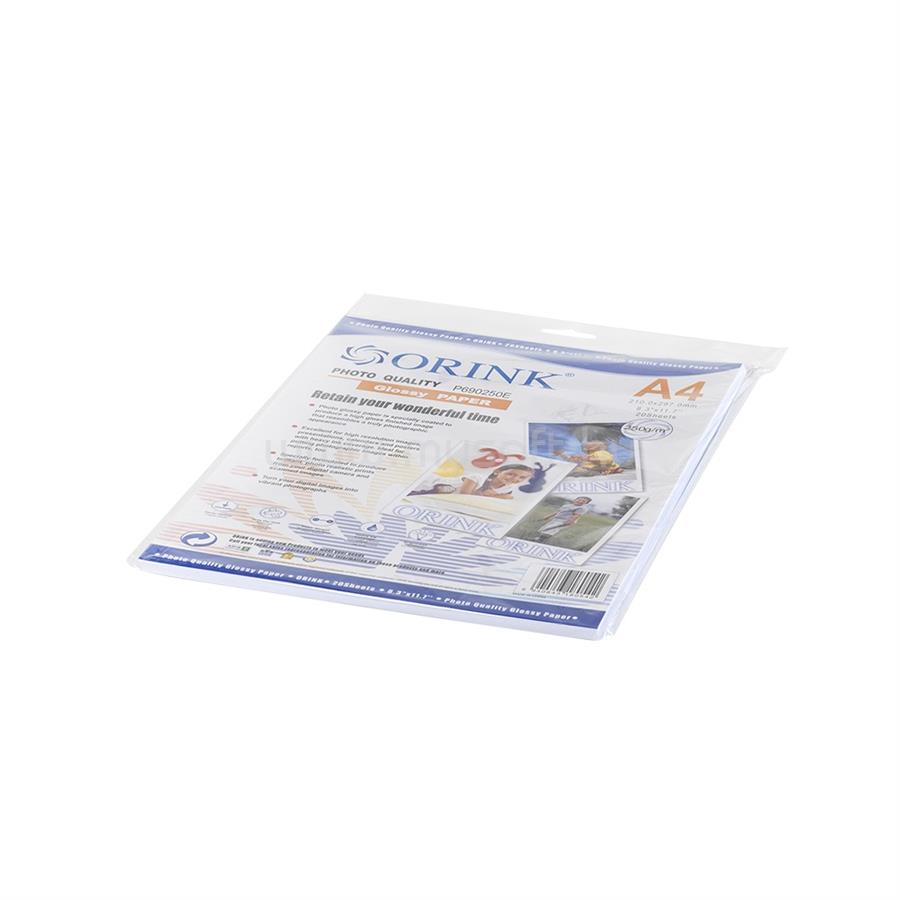 ORINK Fotópapír Pp A4, E 250g. 20lap fényes (P690250E20)