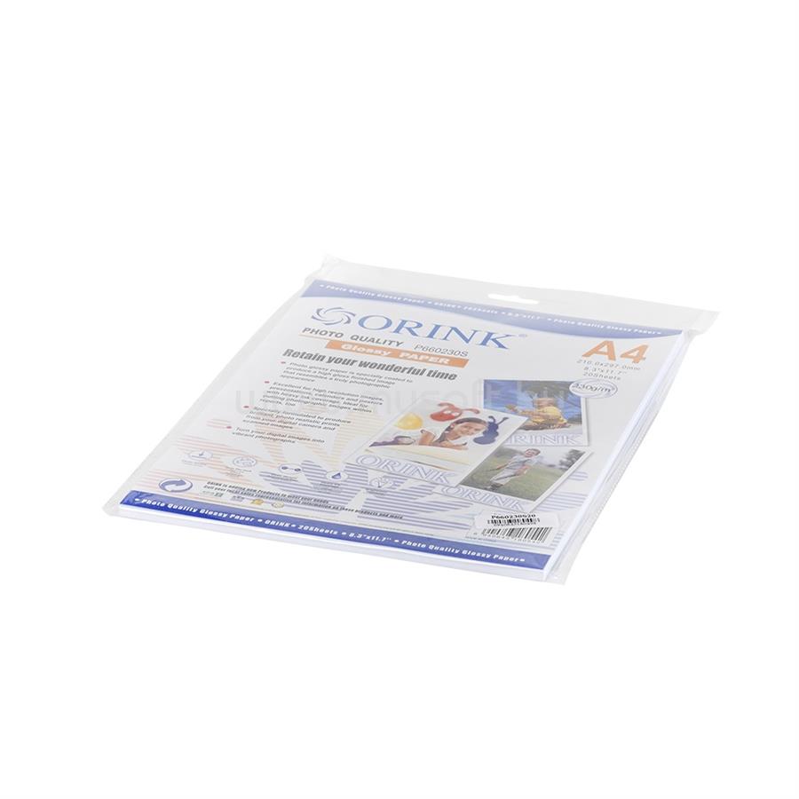 ORINK Fotópapír Pp A4, S 230g. 20lap fényes (P660230S20)