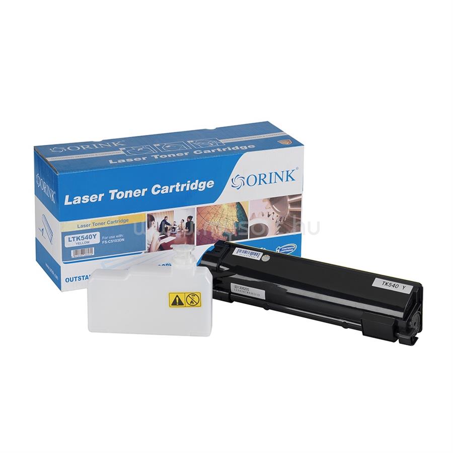 ORINK Utángyártott Kyocera TK540 toner yellow ORINK