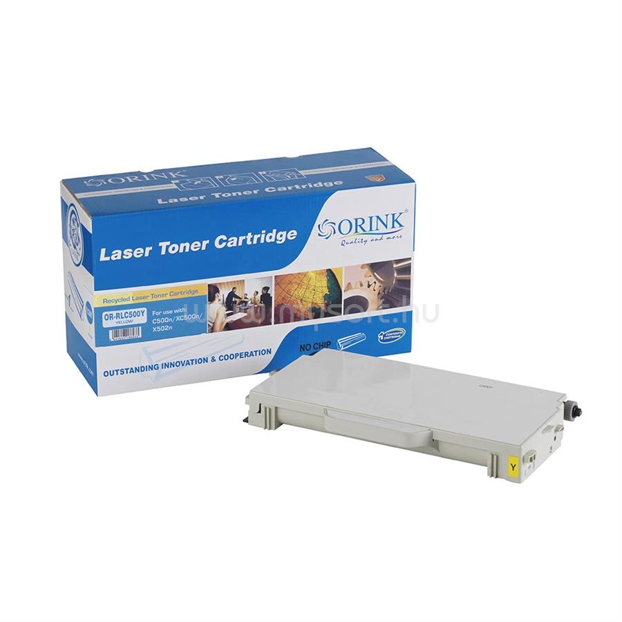 ORINK Utángyártott Lexmark C500 toner yellow ORINK
