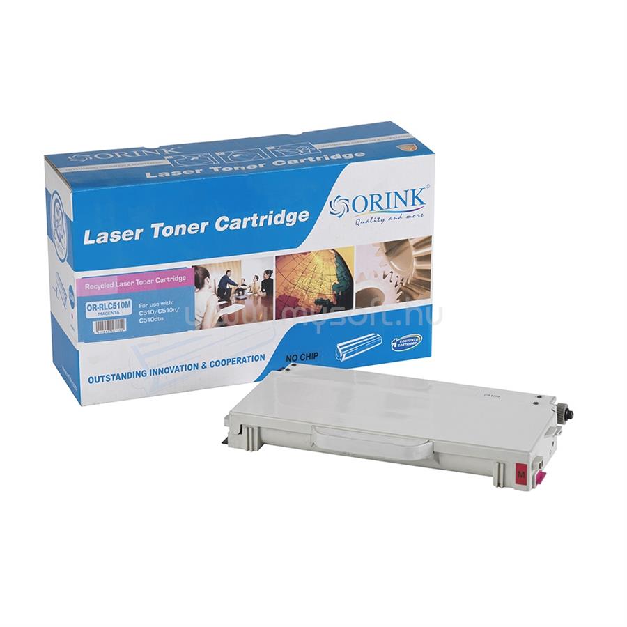 ORINK Utángyártott Lexmark C510 toner magenta ORINK