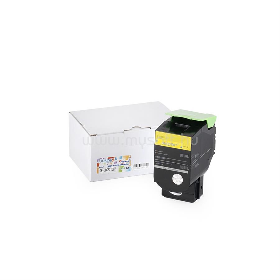 ORINK Utángyártott Lexmark CS310/410/510 toner yellow 3K