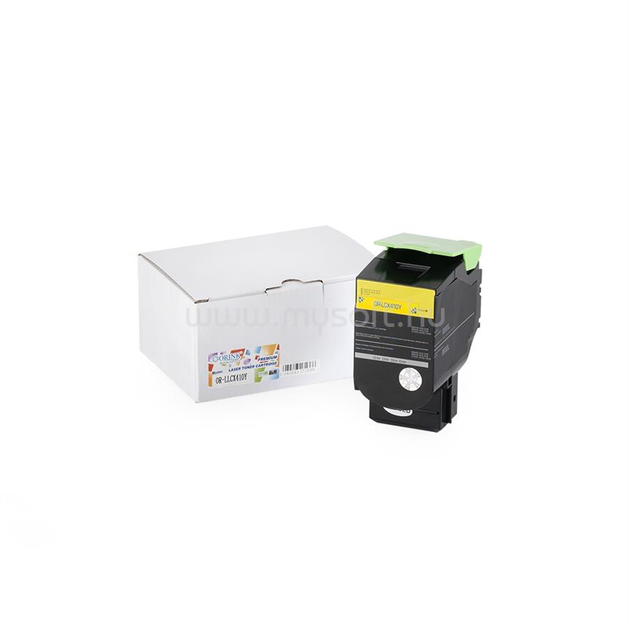 ORINK Utángyártott Lexmark CX410/510 toner yellow 3K