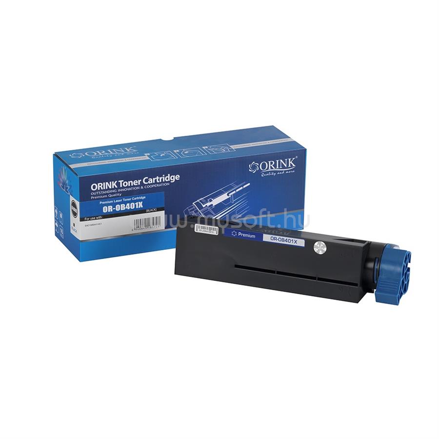 ORINK Utángyártott Oki B401X toner ORINK