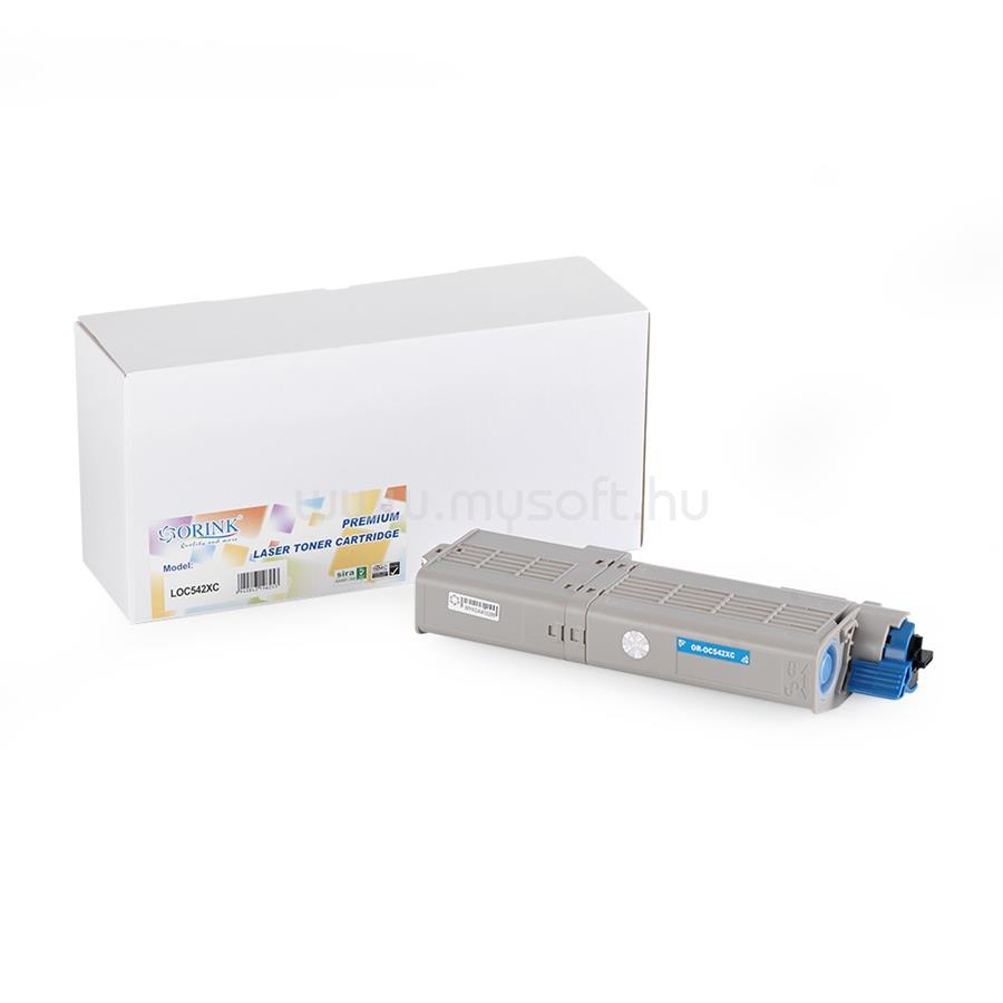 ORINK Utángyártott Oki C532/MC573 toner cyan 6K