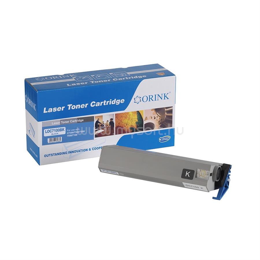 ORINK Utángyártott Oki C7100 toner black ORINK