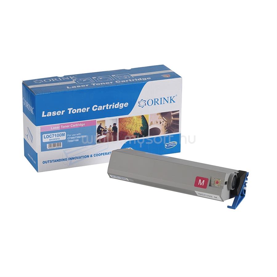 ORINK Utángyártott Oki C7100 toner magenta ORINK