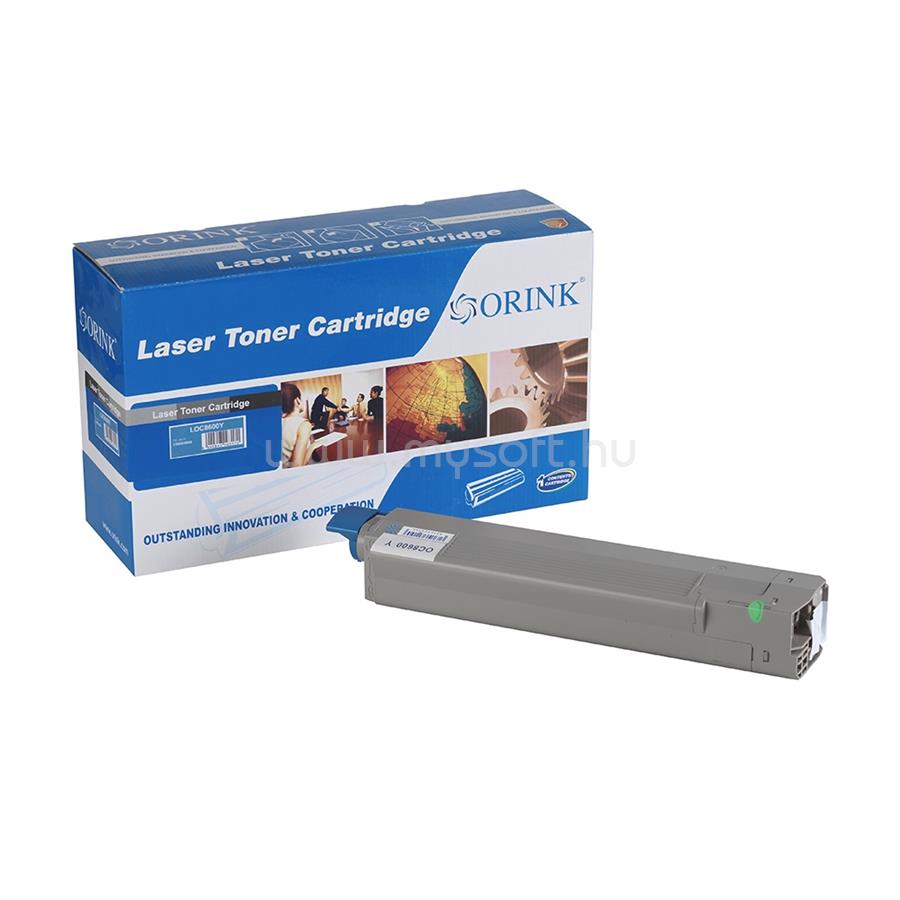 ORINK Utángyártott Oki C8600 toner yellow ORINK