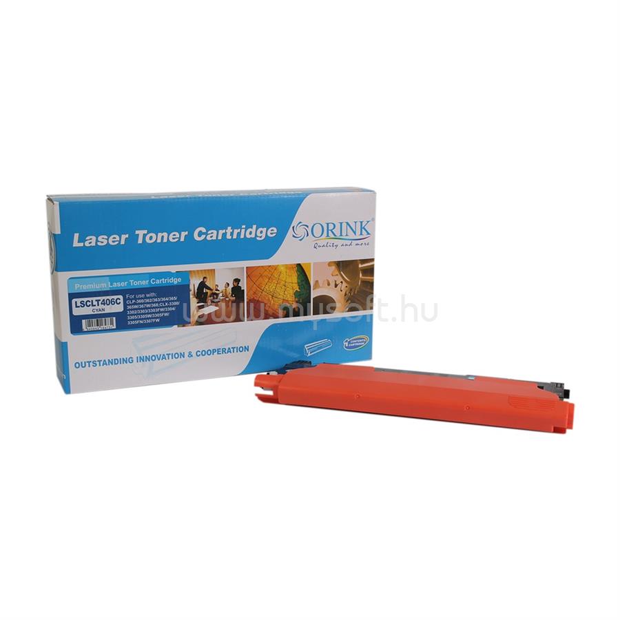 ORINK Utángyártott Samsung CLP360 toner cyan ORINK