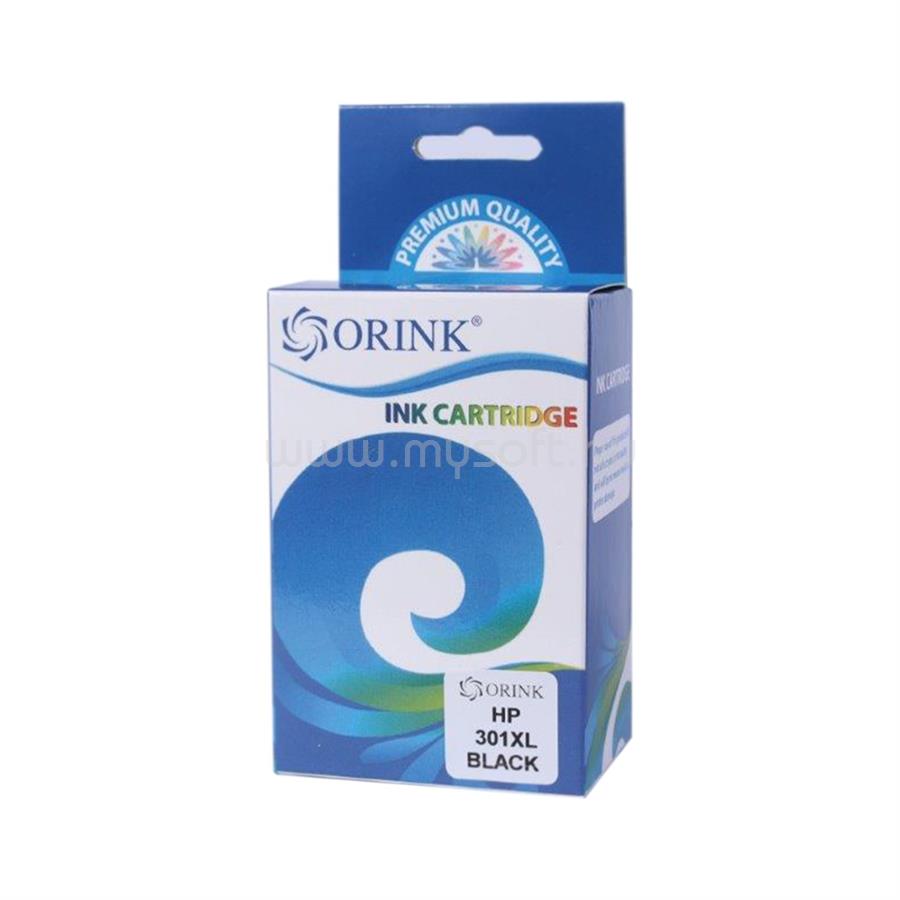 ORINK Utángyártott Hp 301XL/CH563EE tintapatron black ORINK