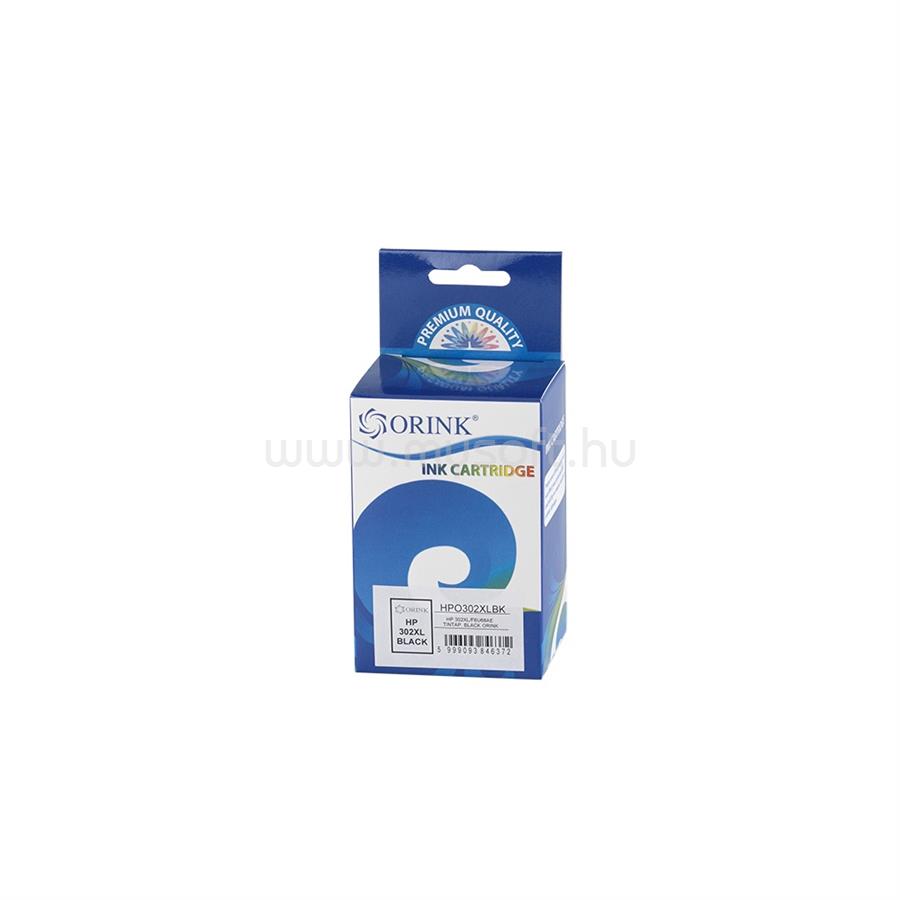 ORINK Utángyártott Hp 302XL/F6U68AE tintapatron black ORINK