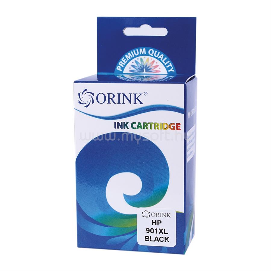 ORINK Utángyártott Hp 901XL/CC654AE tintapatron black ORINK