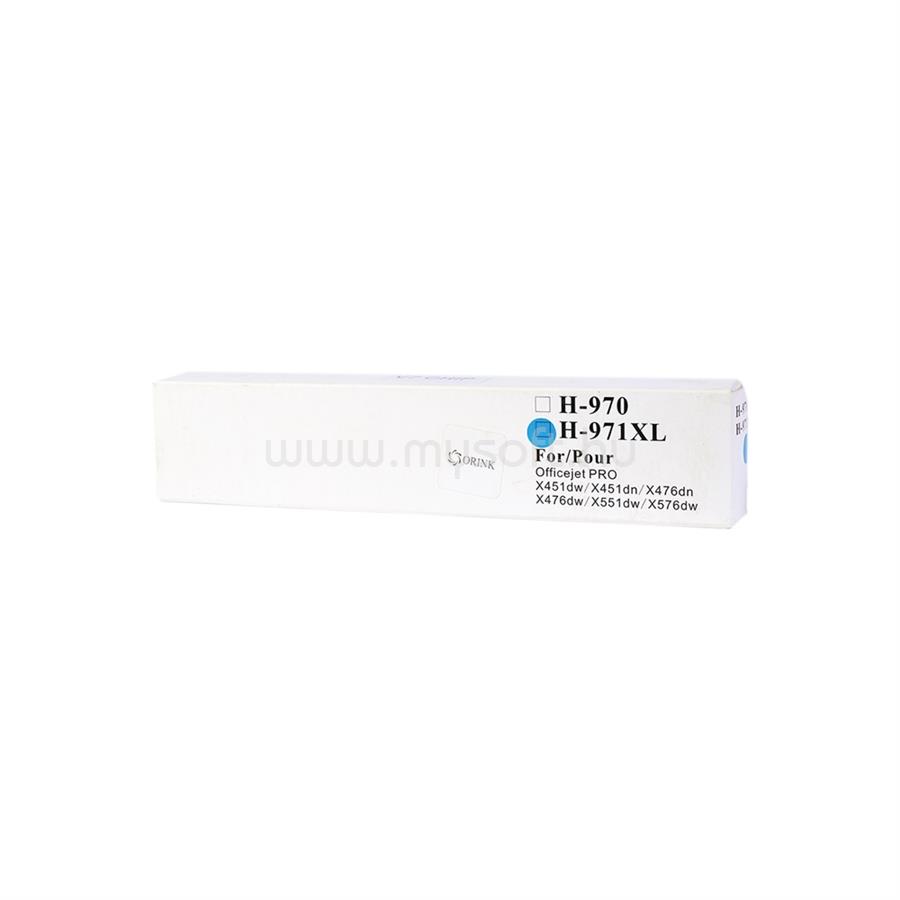 ORINK Utángyártott Hp 971XL/CN626AE tintapatron cyan ORINK