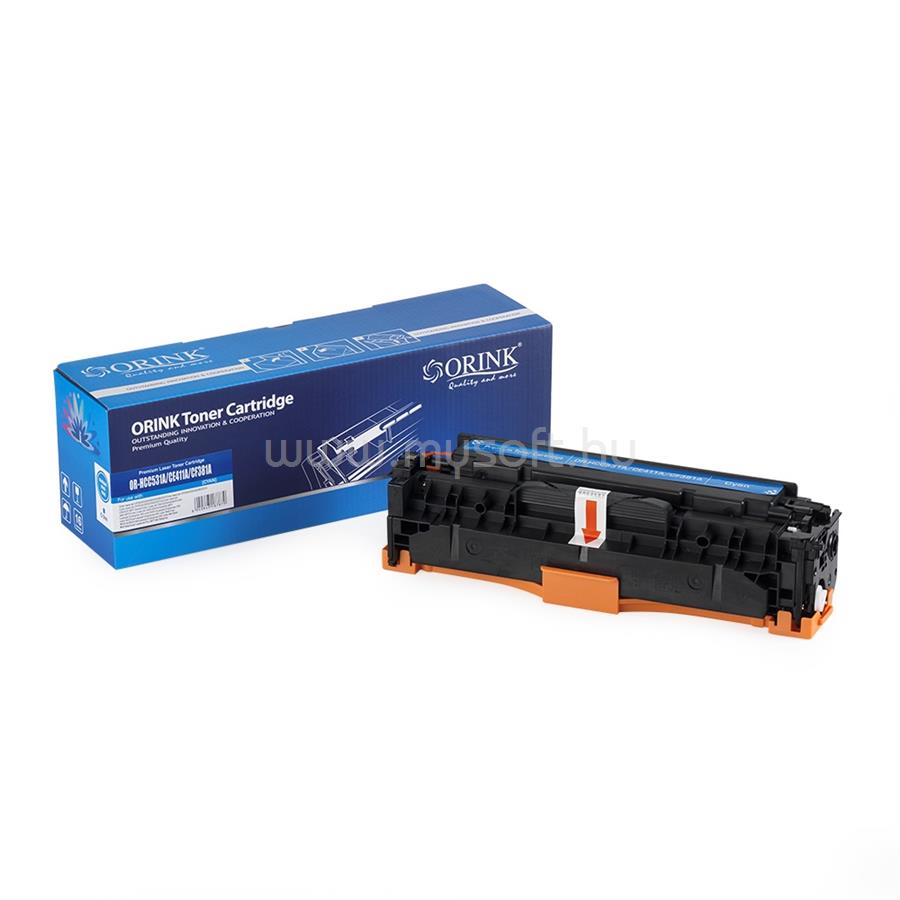 ORINK Utángyártott Hp CC531A/CE411A/CF381A/Canon crg718 toner cyan ORINK