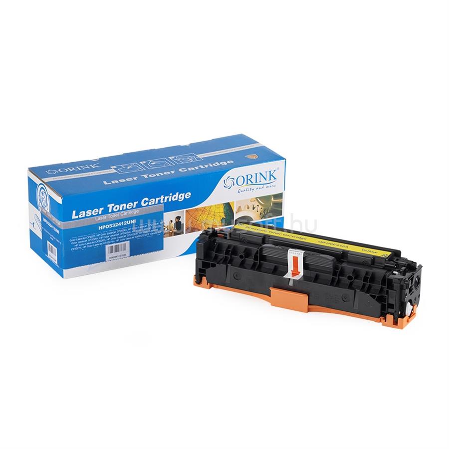 ORINK Utángyártott Hp CC532A/CE412A/CF382A/Canon crg718 toner yellow ORINK